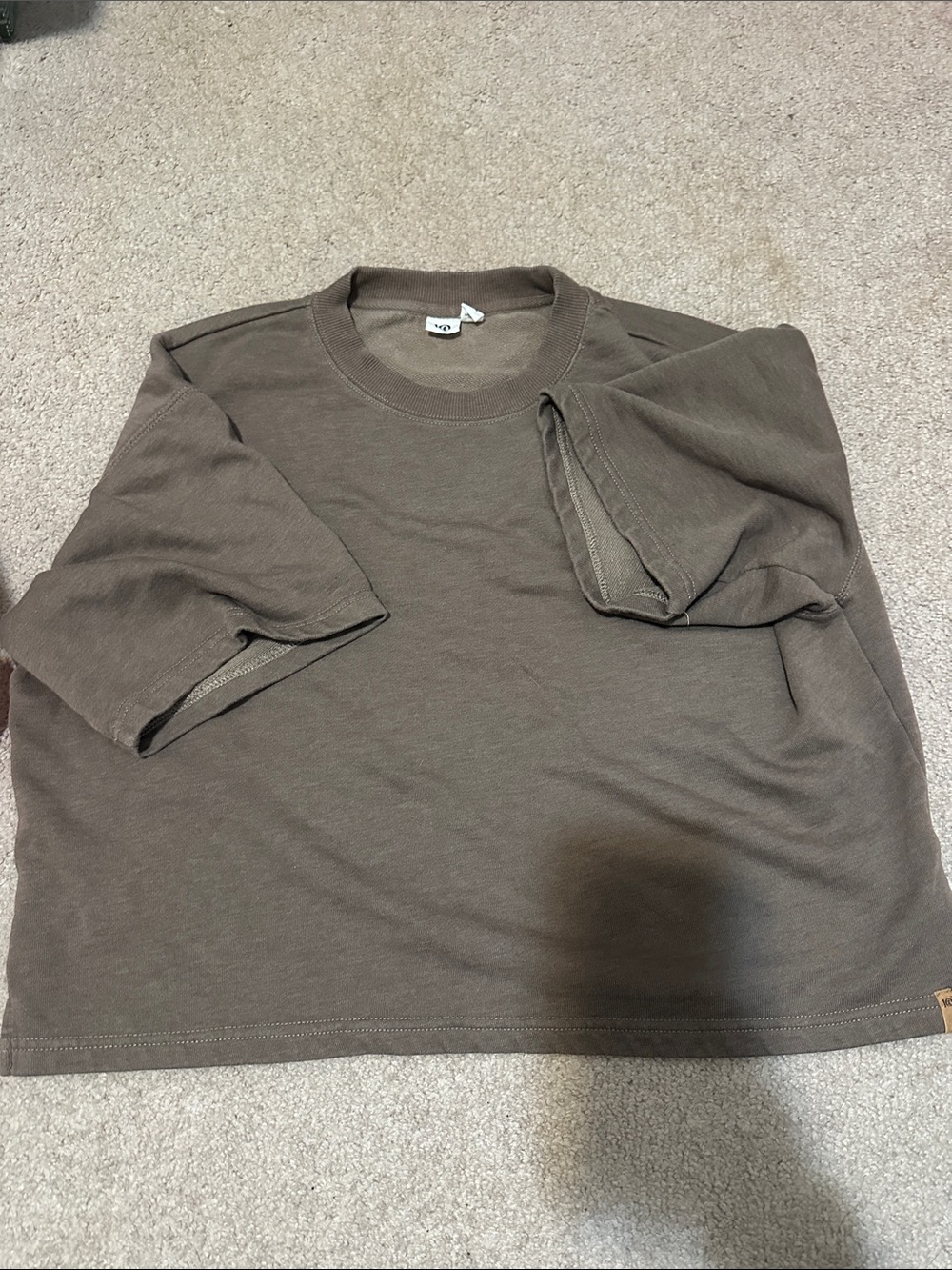 Women’s Crewneck Short-Sleeve Shirt - Brown
